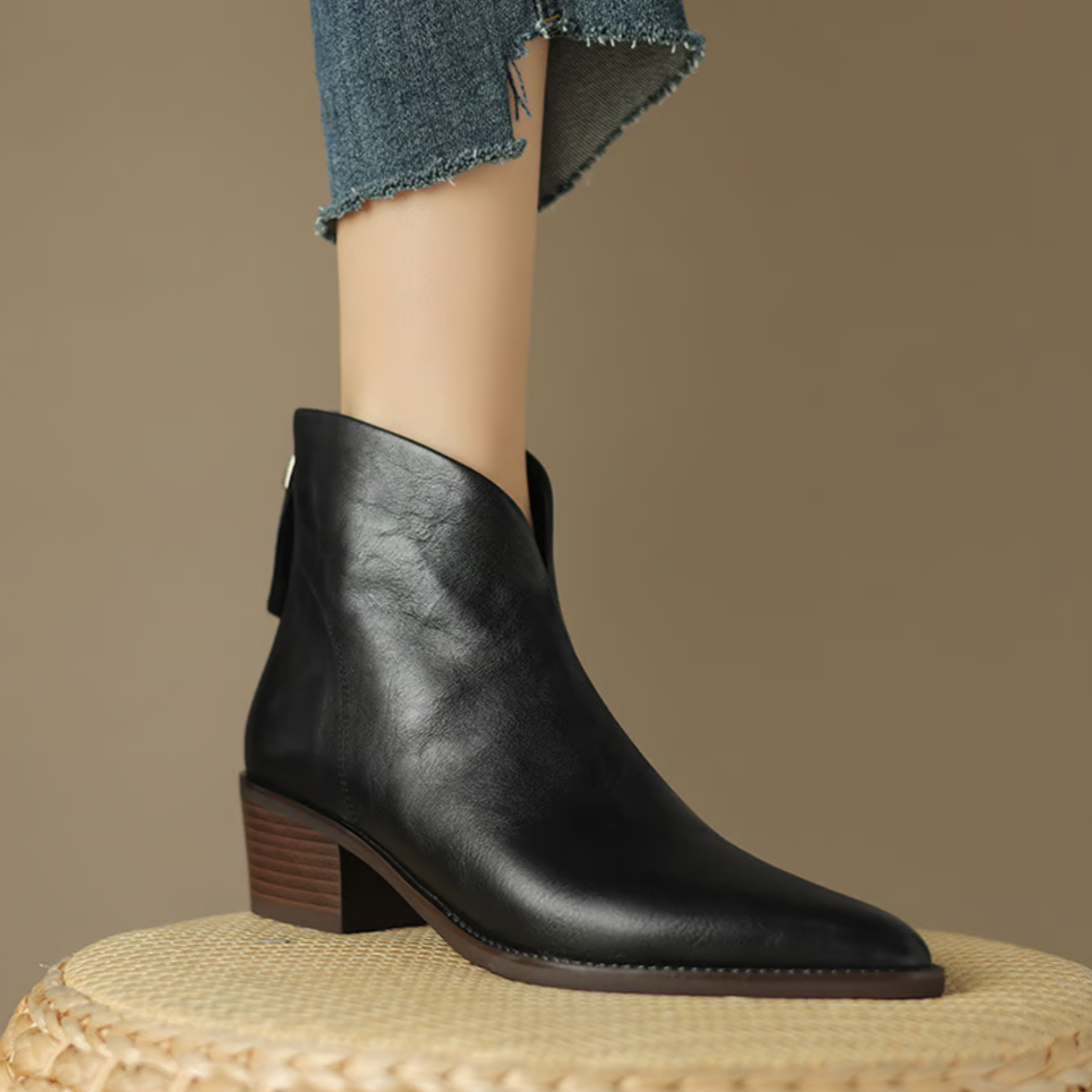 Laurence | Bottines Élégantes en Cuir