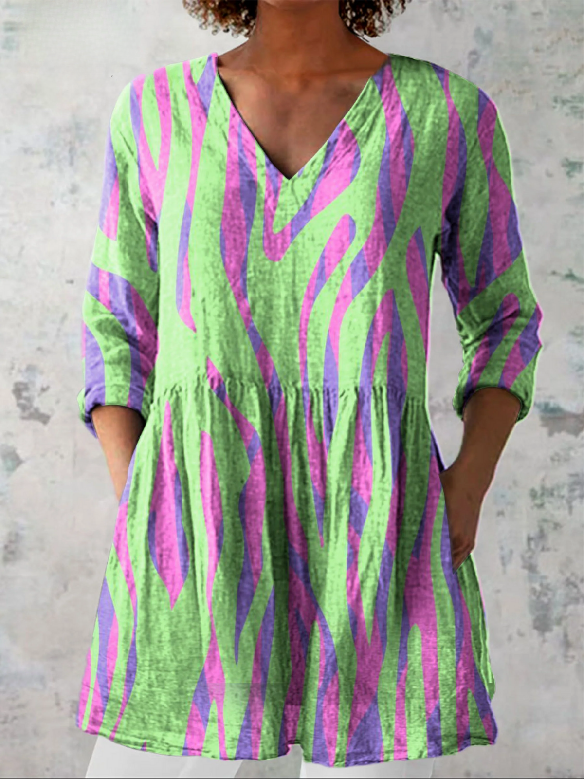 Héloïse | Blouse Col V Élégante