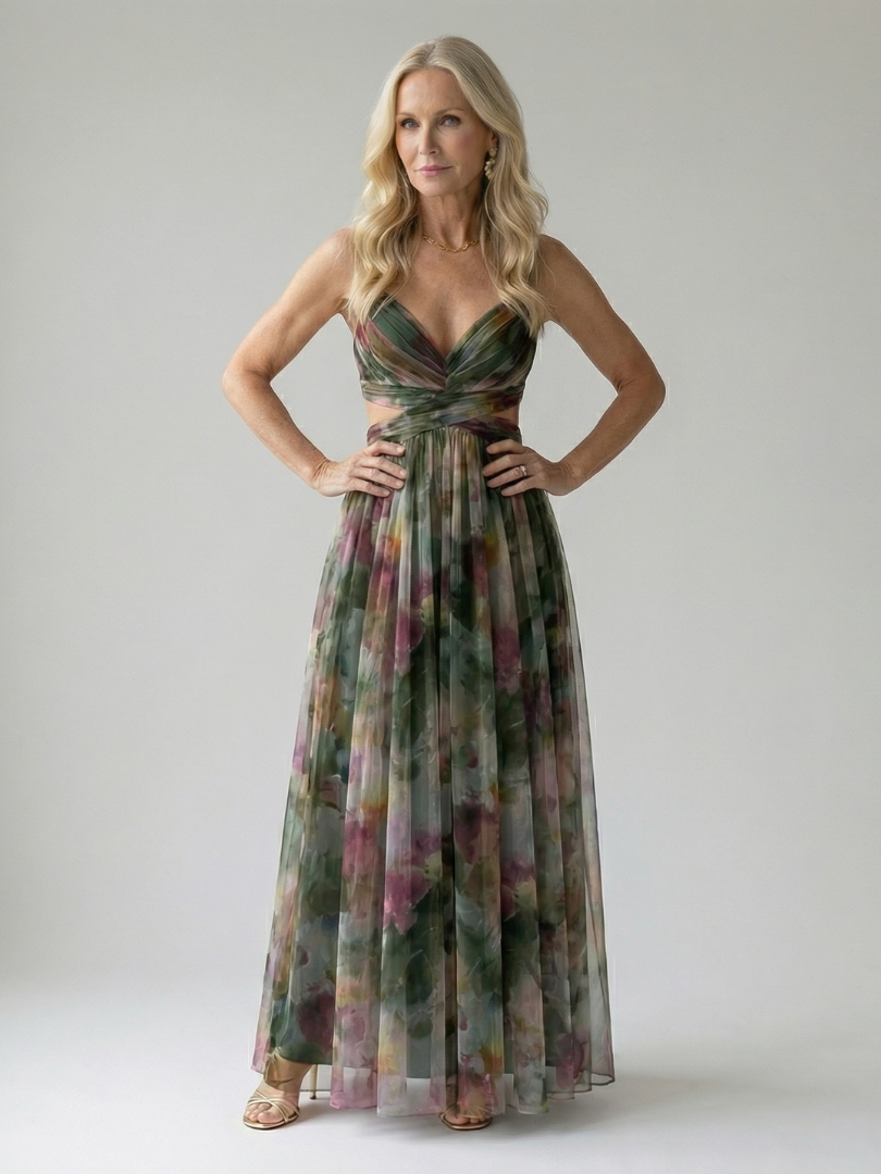 Hélène | Robe Maxi Cache-Cœur Douce