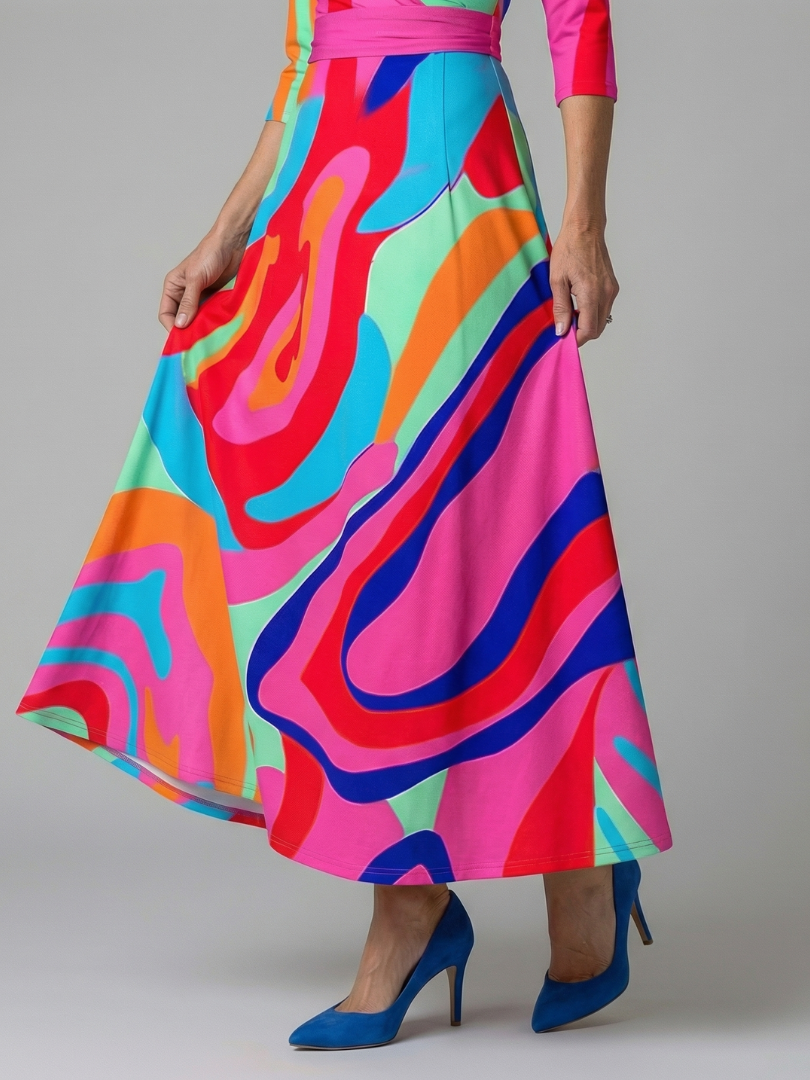 Coralie | Robe Midi Croisée à Col