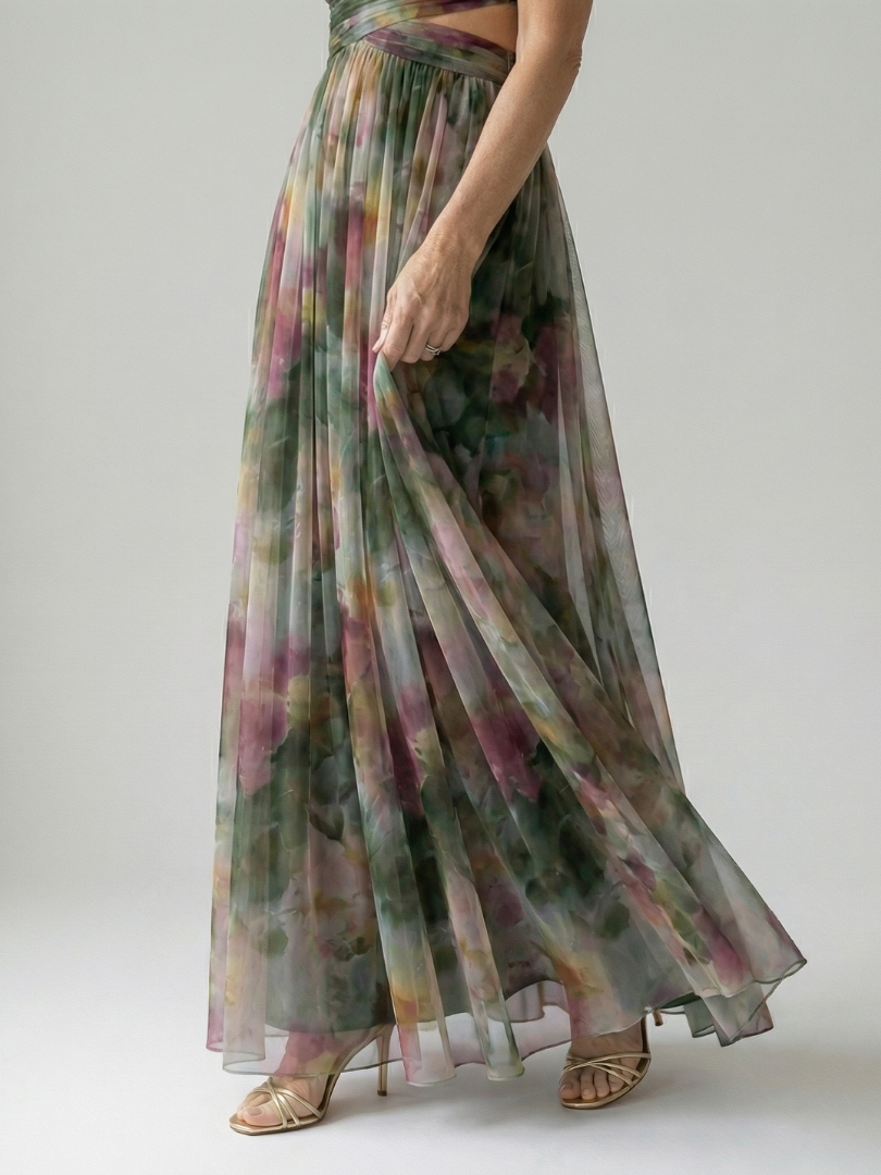 Hélène | Robe Maxi Cache-Cœur Douce