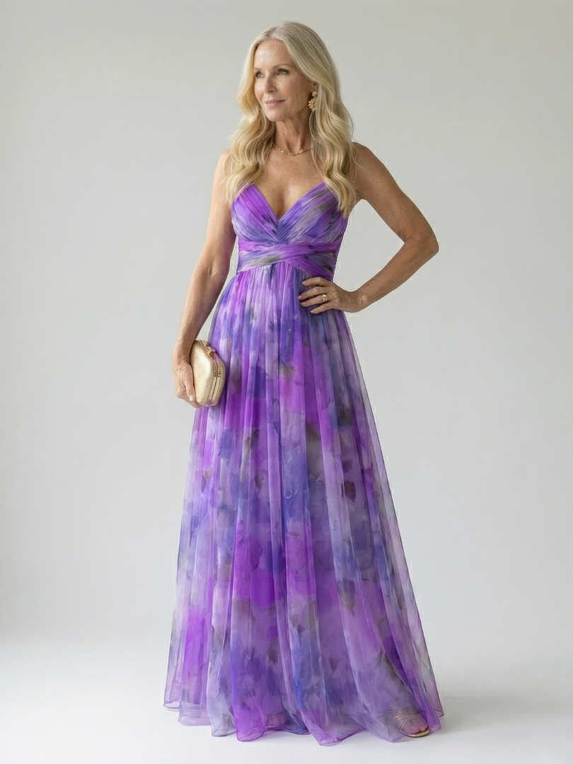 Hélène | Robe Maxi Cache-Cœur Douce