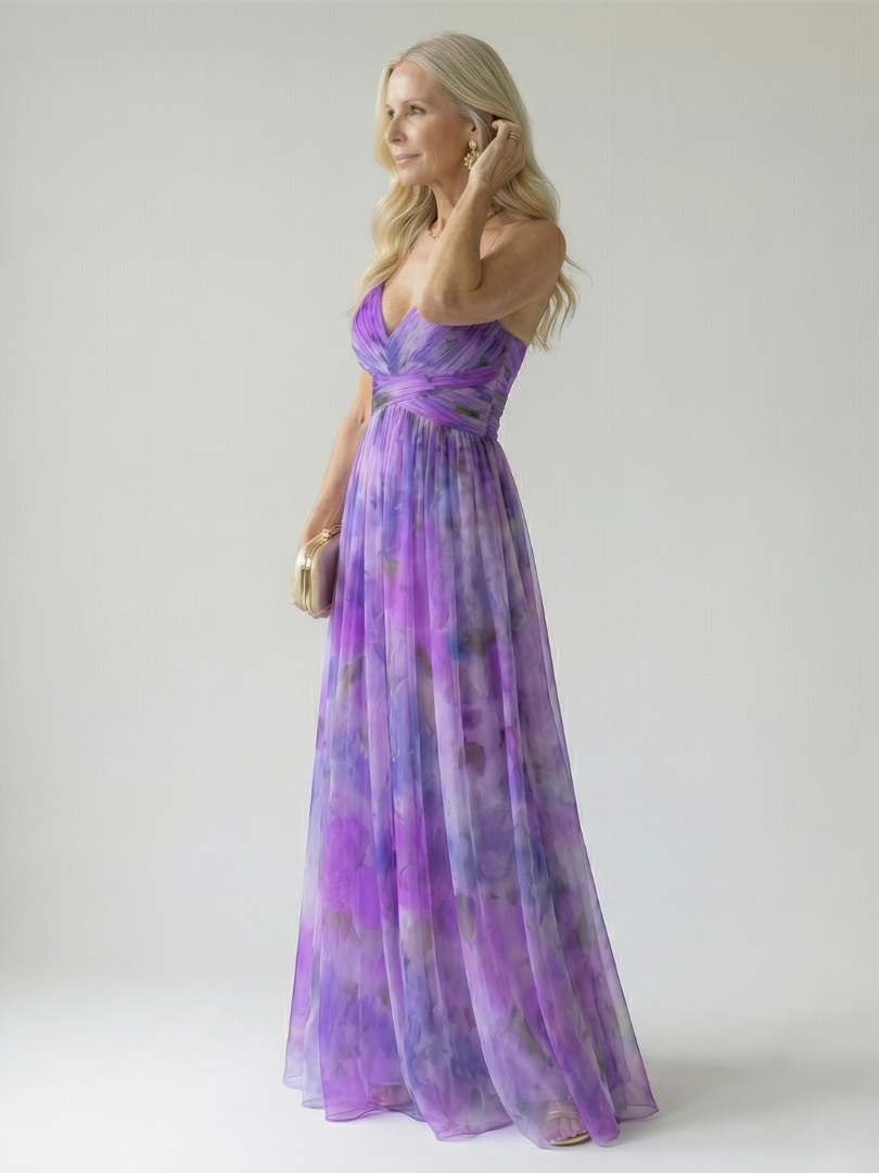 Hélène | Robe Maxi Cache-Cœur Douce