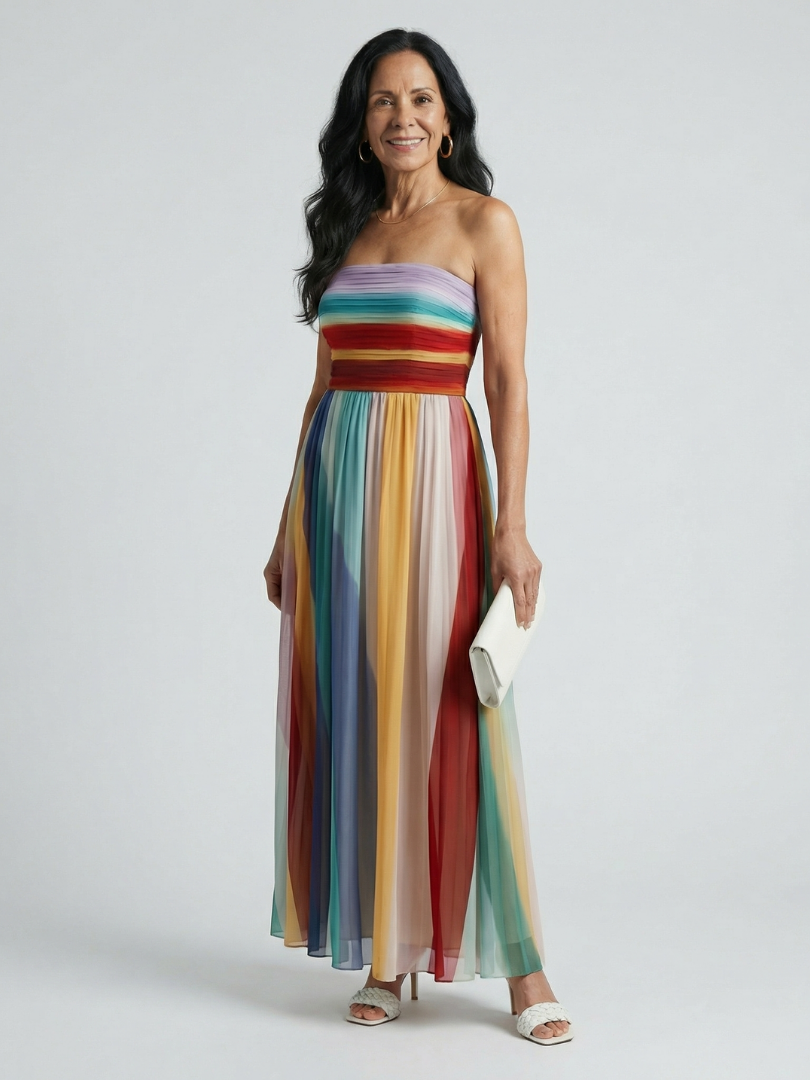 Manon | Robe Maxi à Rayures