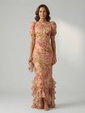 Amélie | Robe Maxi à Col Montant