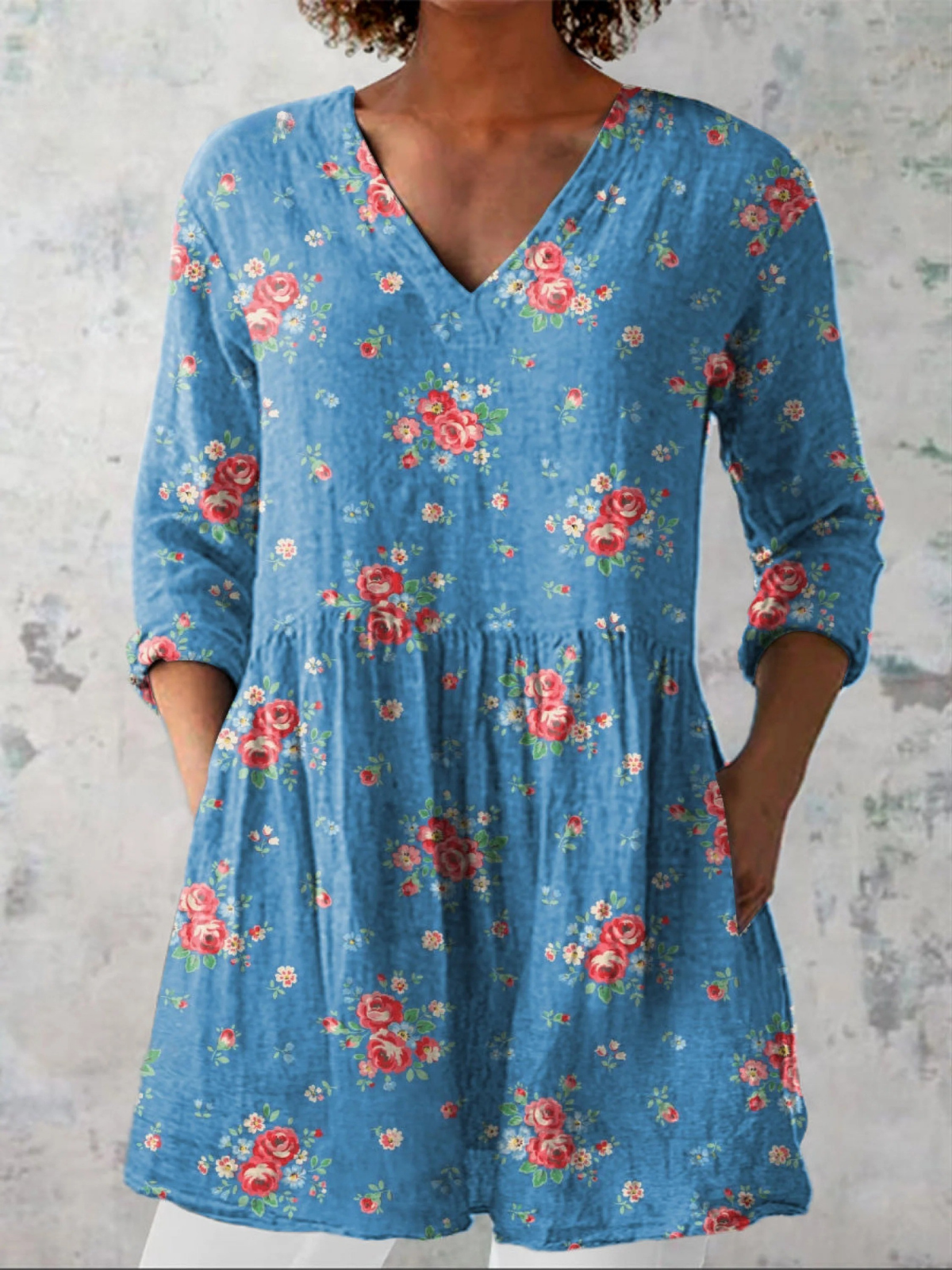 Irénée | Blouse Longue Col V