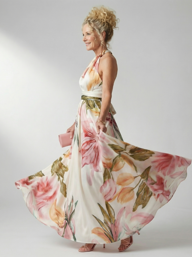 Inès | Robe Maxi Fleurie Légère