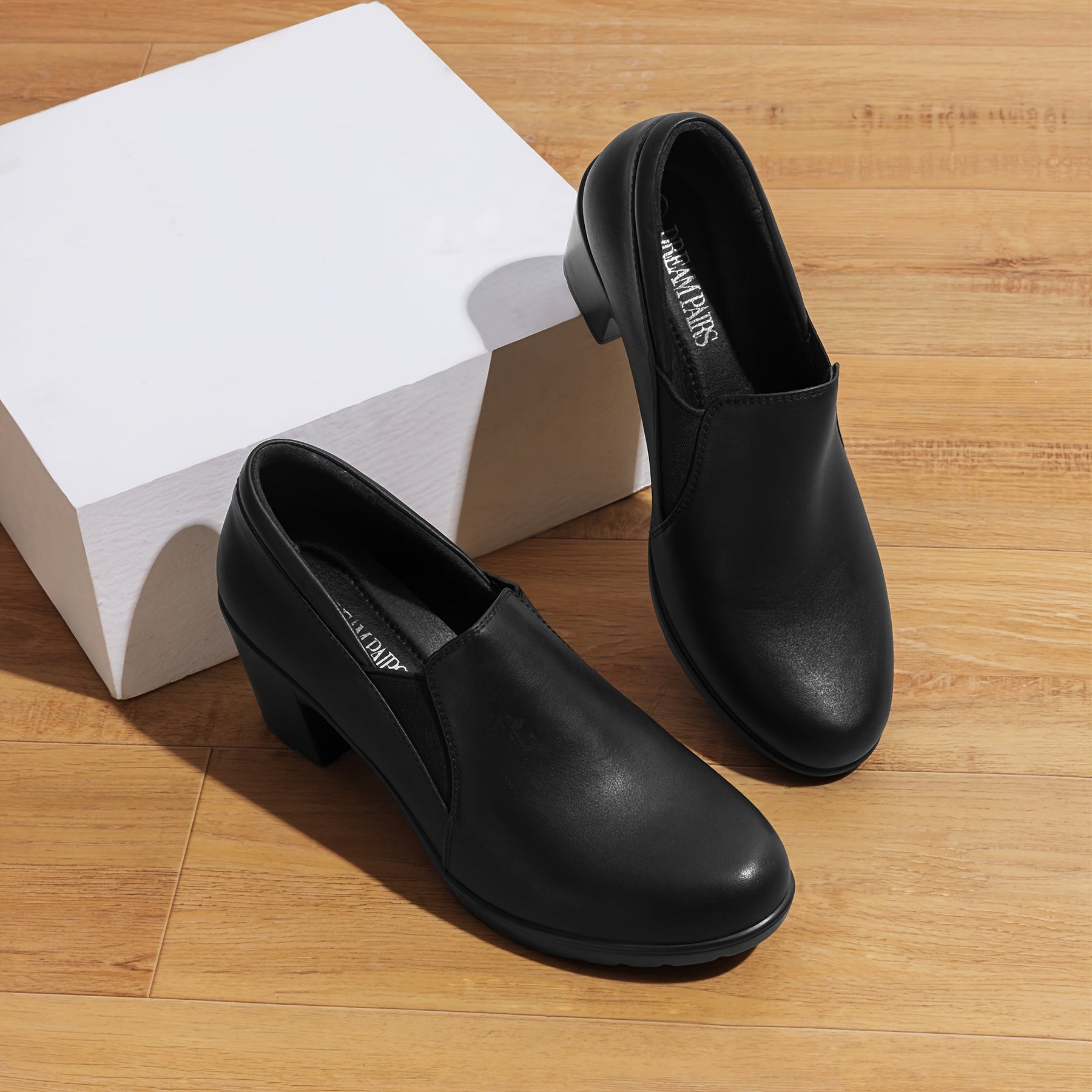 Maylis | Mocassins à Talon Bloc Confort