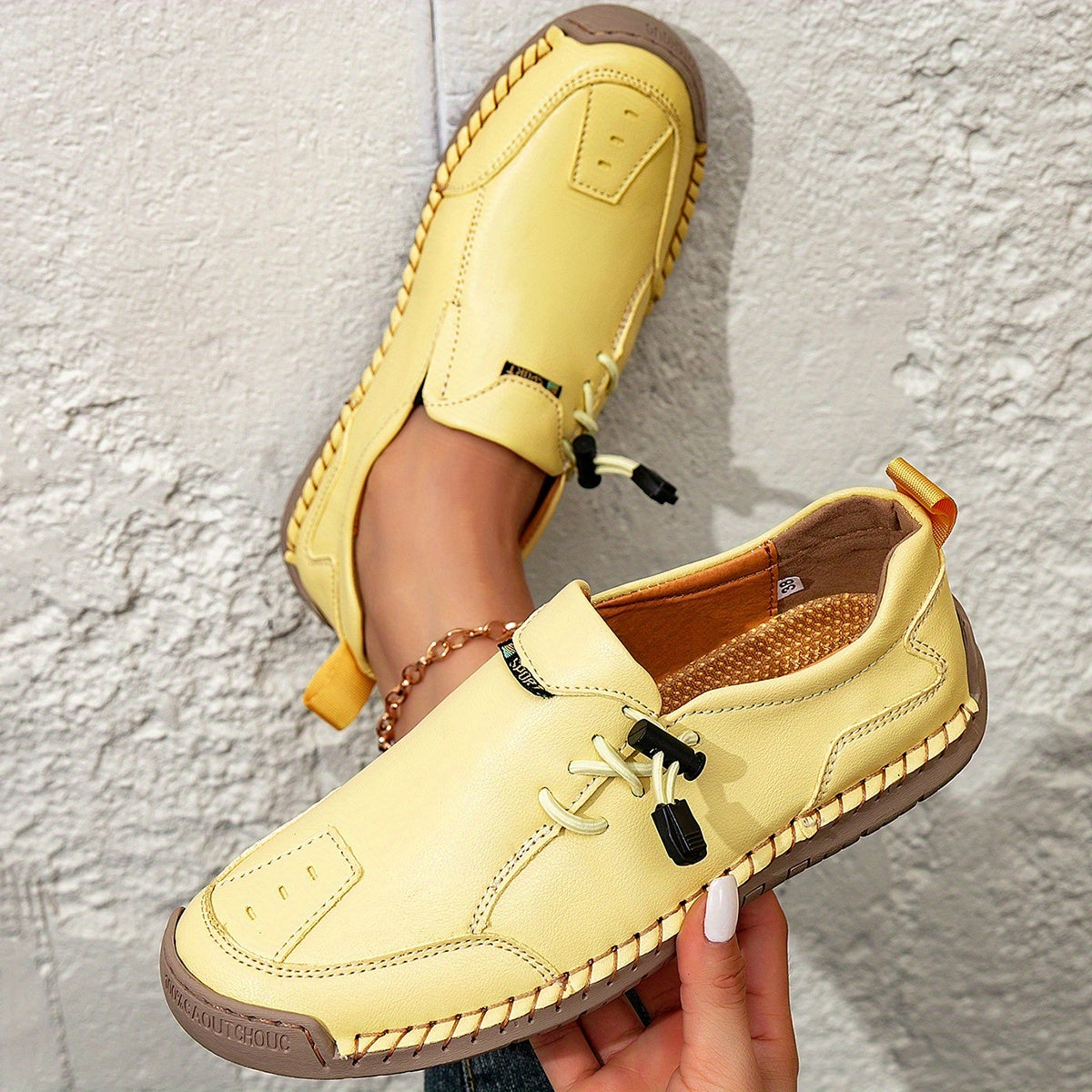 Prudence | Mocassins Confort Piqués Main
