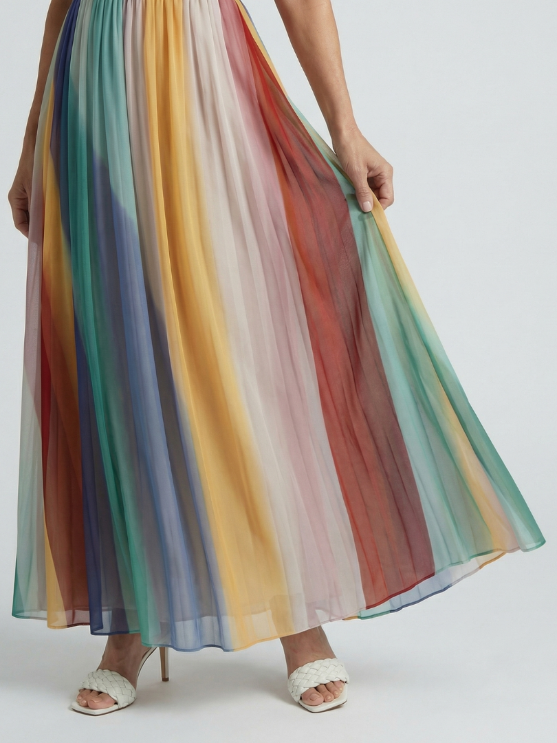Manon | Robe Maxi à Rayures