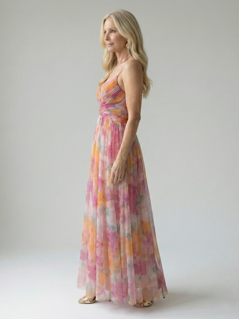 Hélène | Robe Maxi Cache-Cœur Douce