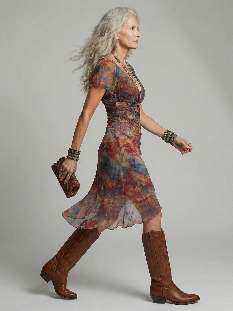 Amandine | Robe Midi Halter