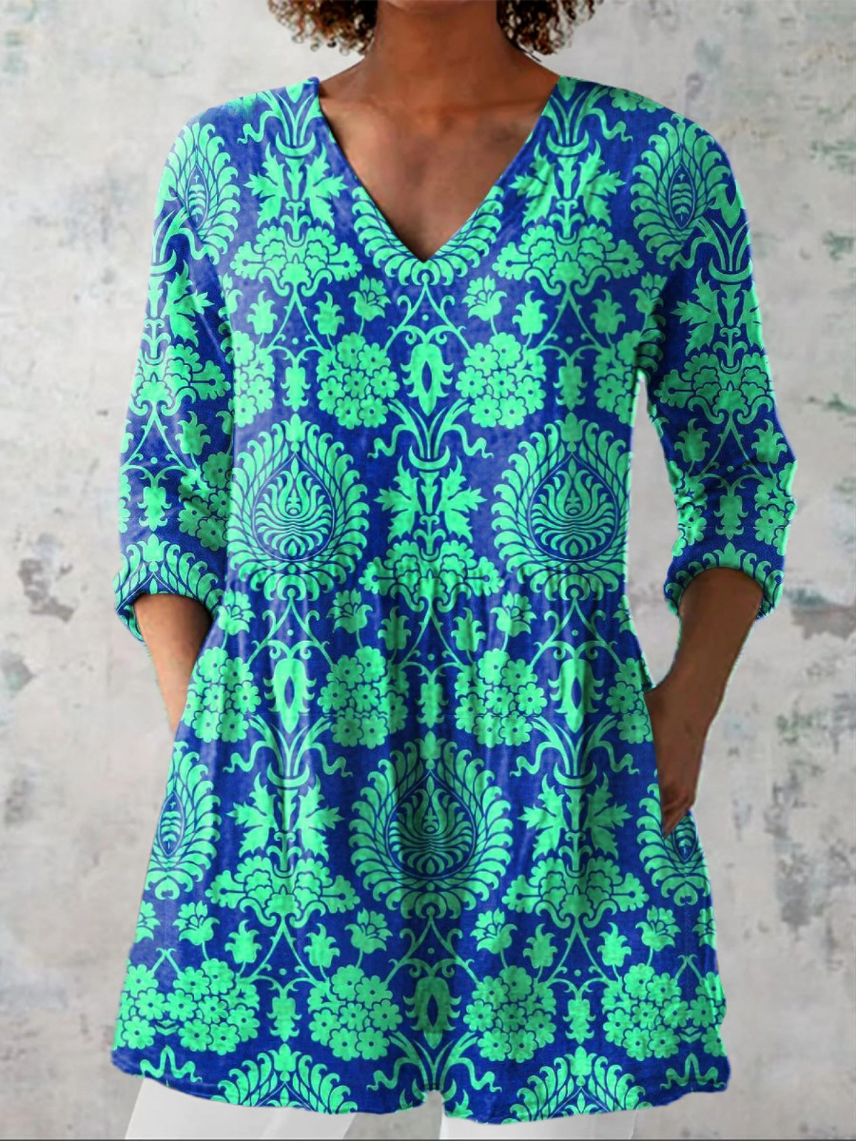 Gaïa | Blouse Longue Col V