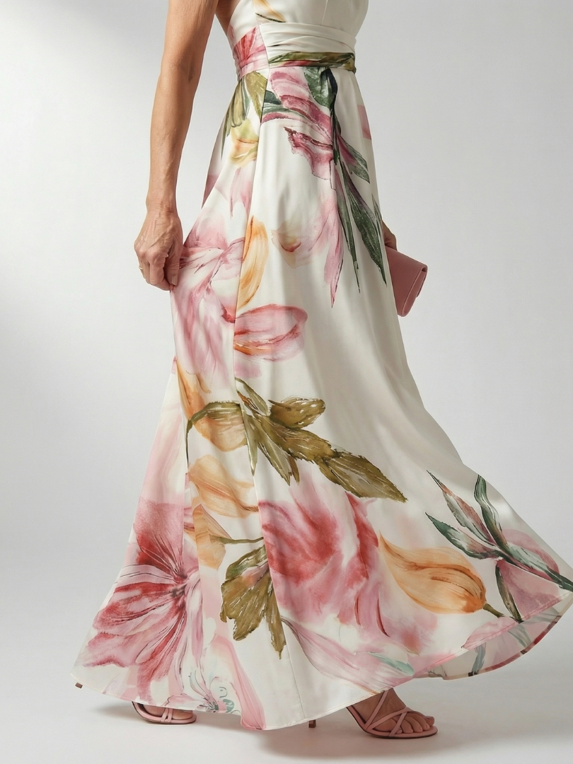 Inès | Robe Maxi Fleurie Légère