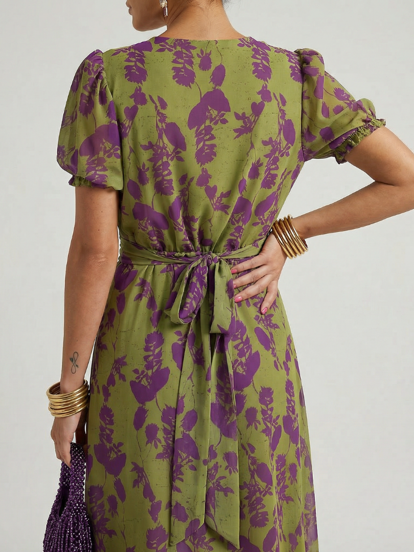 Charlotte | Robe Midi Florale Décontractée