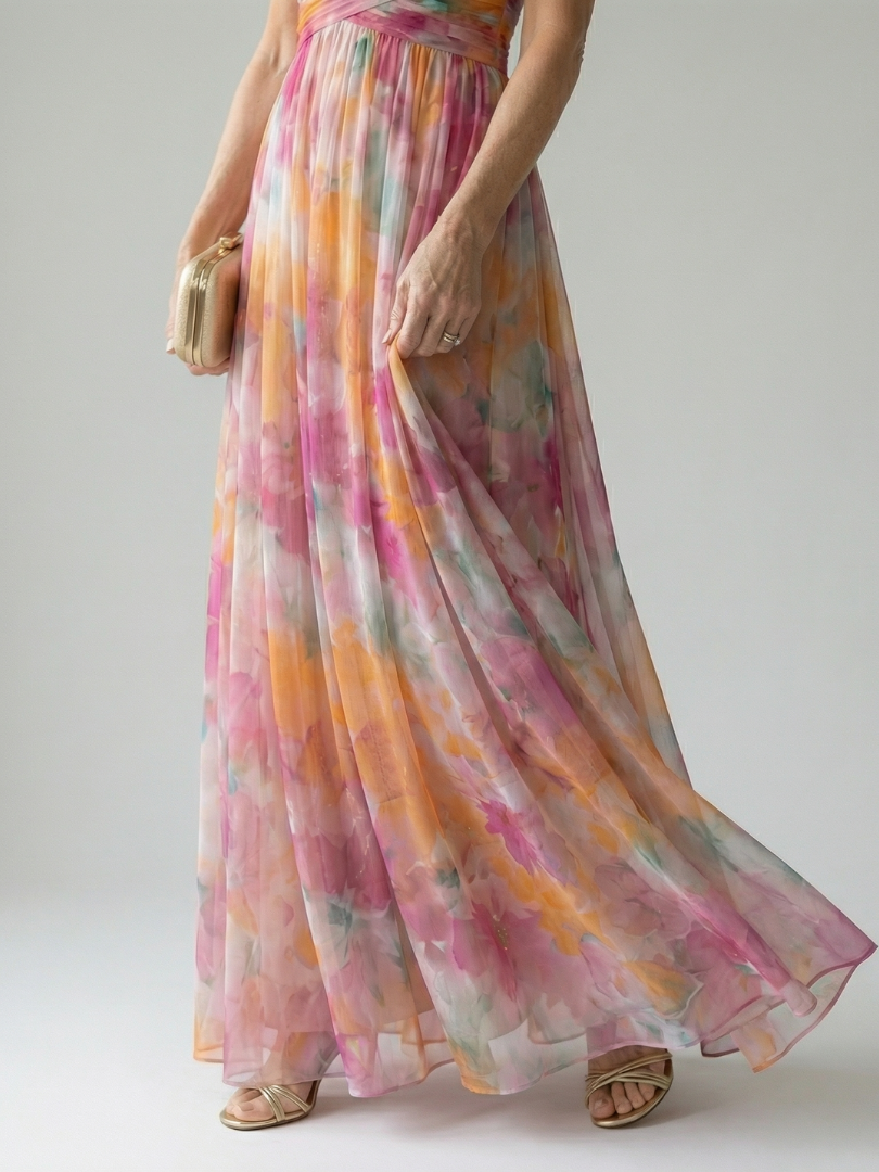 Hélène | Robe Maxi Cache-Cœur Douce
