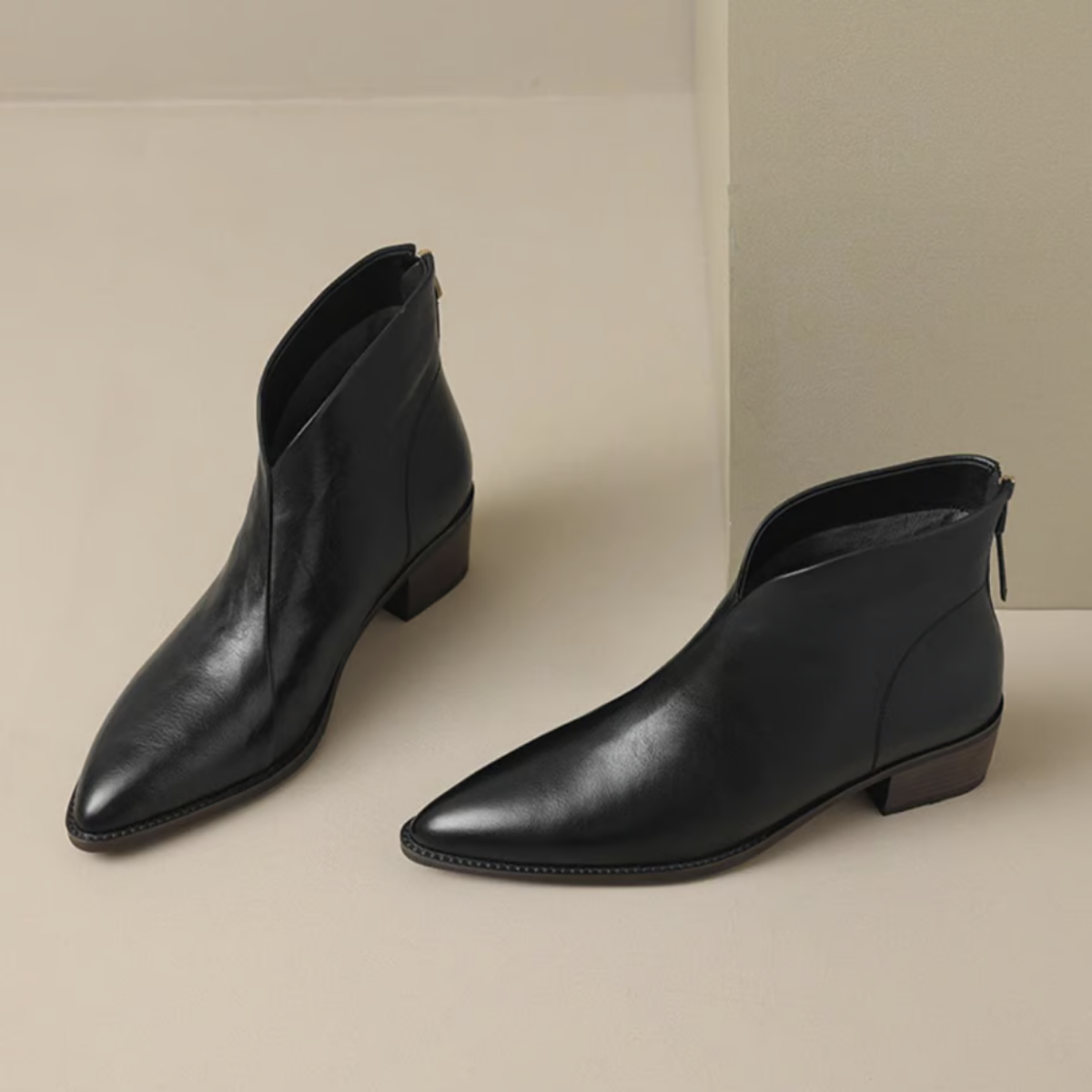 Laurence | Bottines Élégantes en Cuir