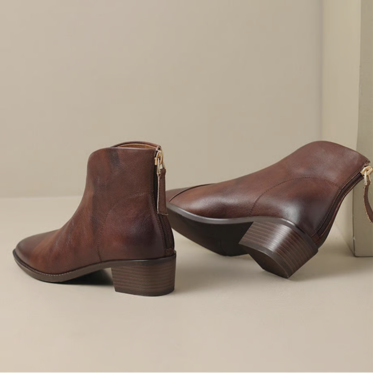 Laurence | Bottines Élégantes en Cuir