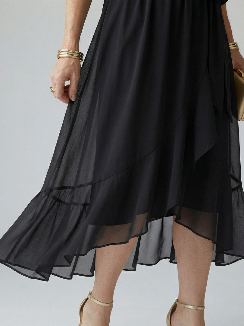 Aurélie | Robe Midi Drapée
