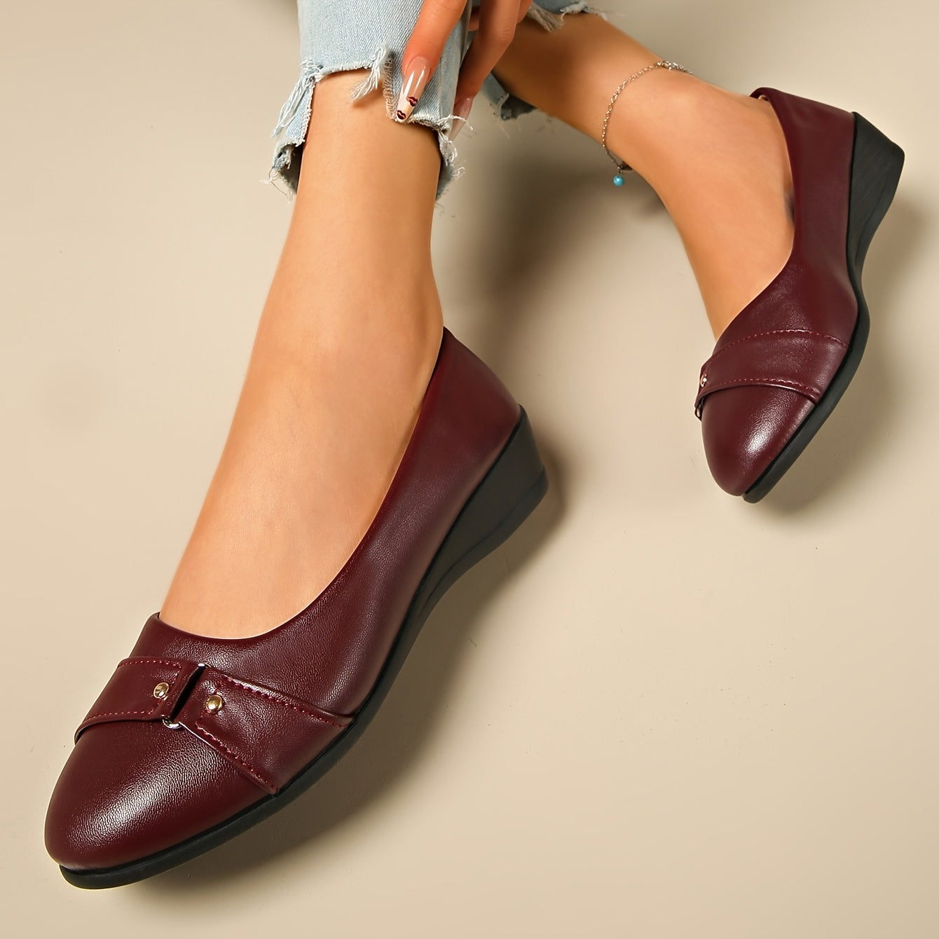 Maëva | Ballerines Compensées Confort