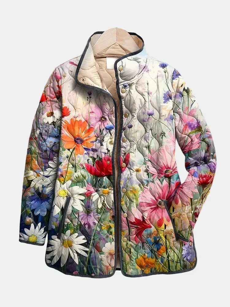 Colette | Veste Matelassée Fleurs des Champs