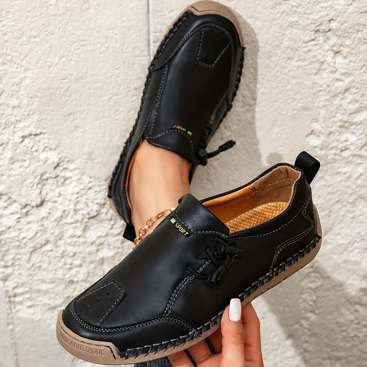Prudence | Mocassins Confort Piqués Main