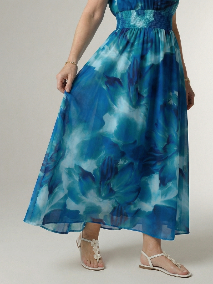 Anaïs | Robe Midi Halter Froncée