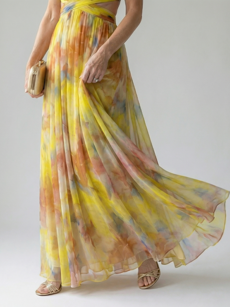 Hélène | Robe Maxi Cache-Cœur Douce