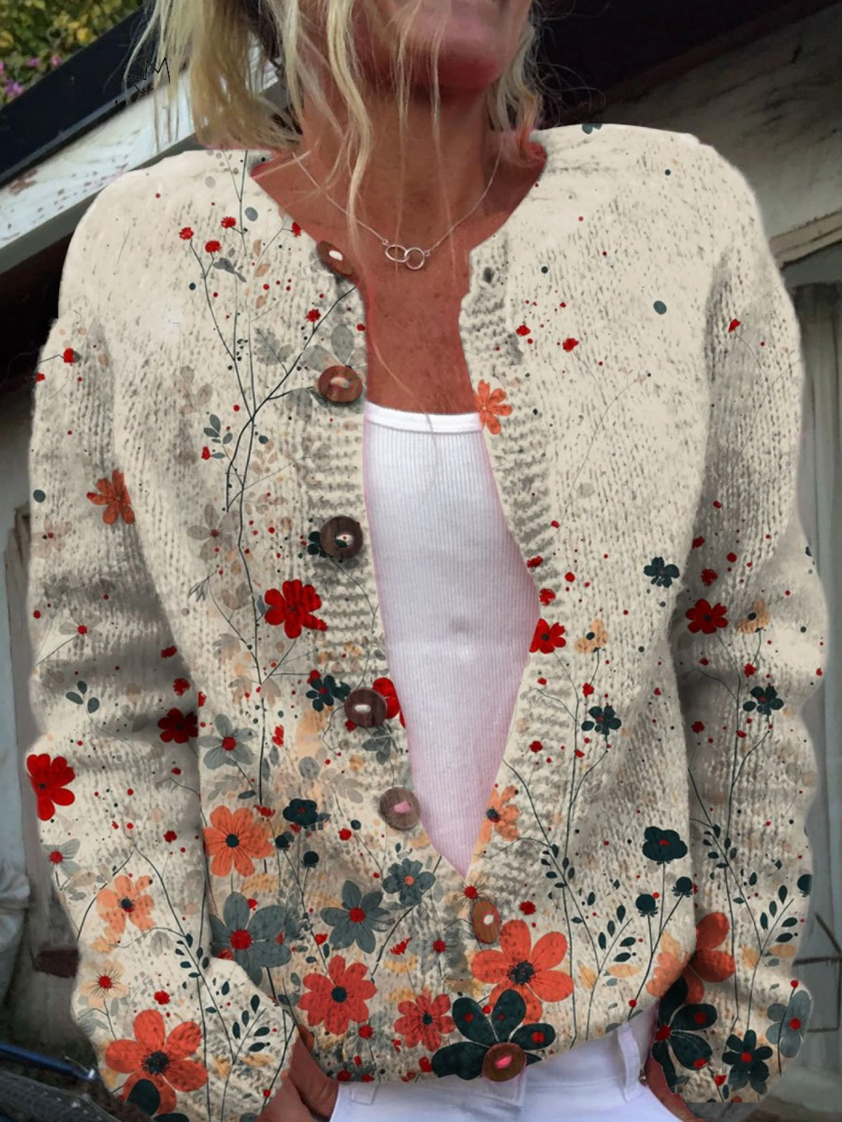Sabrina™ | Vintage Floral Cardigan