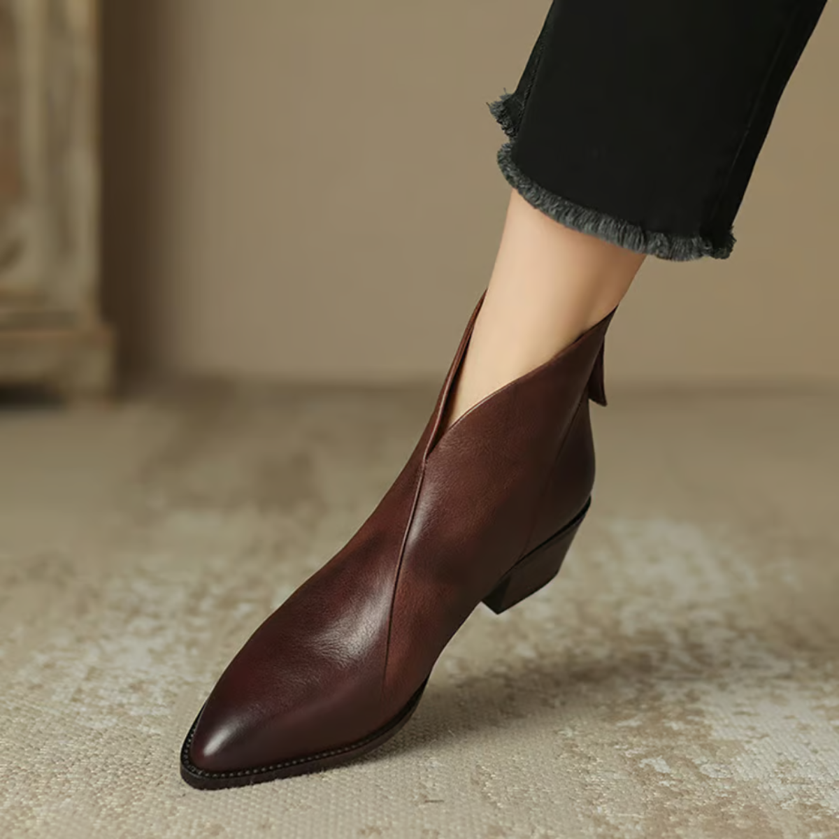 Laurence | Bottines Élégantes en Cuir