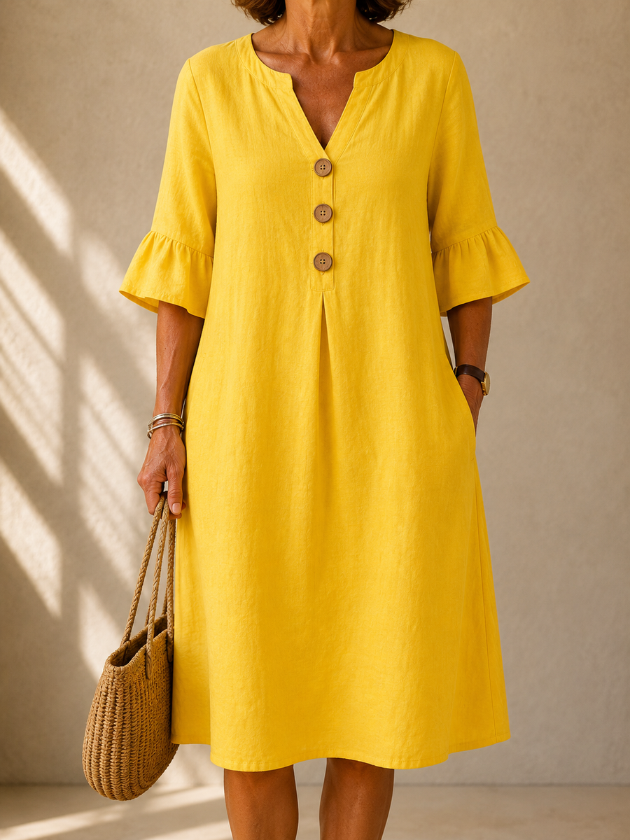 Quitterie | Robe Boutonnée Ample