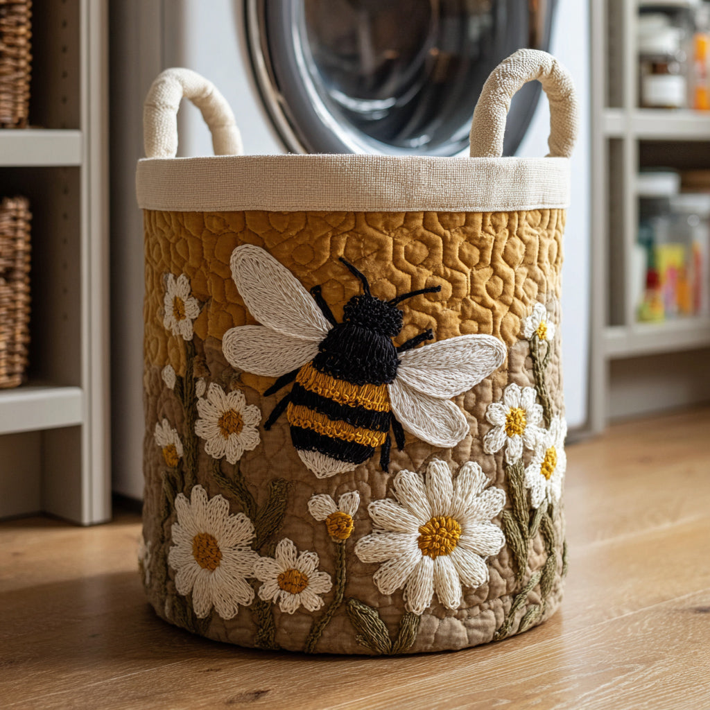 Anaïs | Panier à Linge Abeille et Marguerites