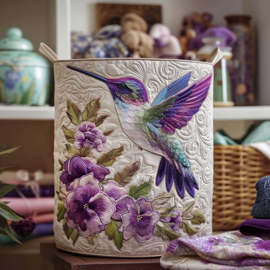 Manon | Panier à Linge Colibri Fleuri