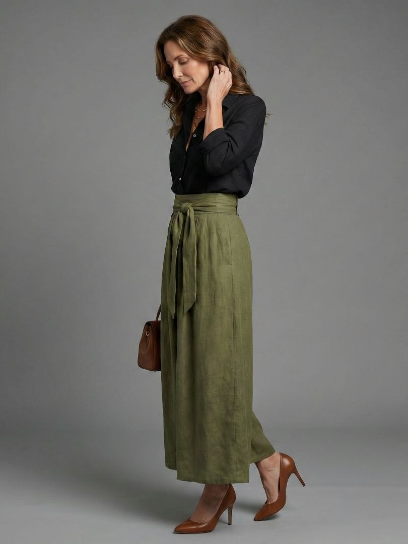 Juliette | Ensemble Deux Pièces — Blouse & Jupe Midi