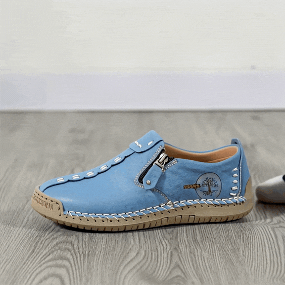 Fleurette | Mocassins Orthopédiques Confort Zippés