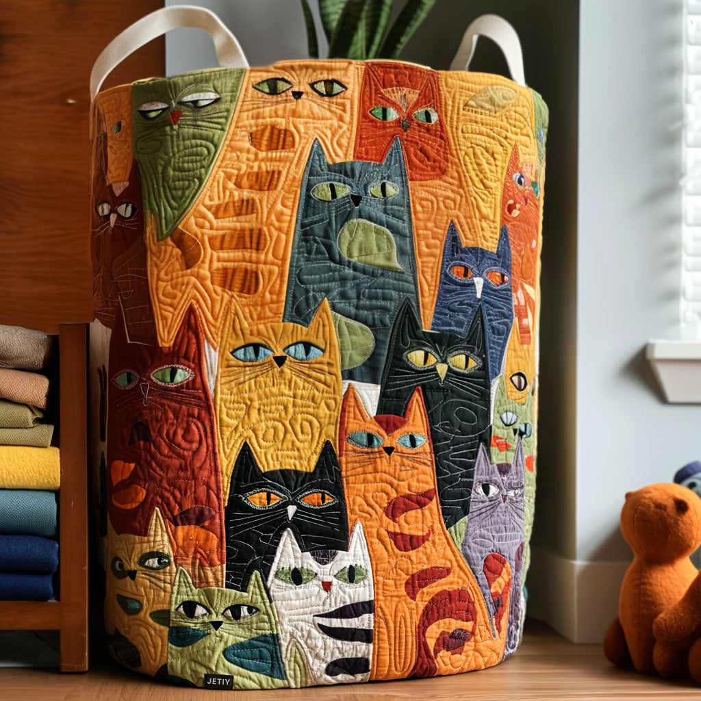 Minette | Panier à Linge Bande de Chats