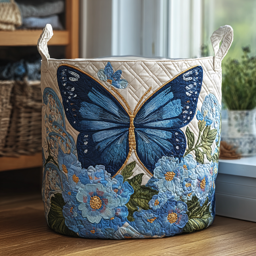 Delphine | Panier à Linge Papillons Sereins