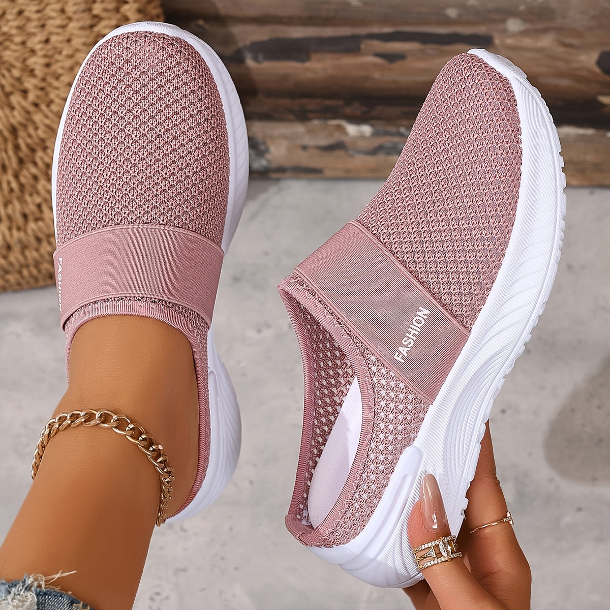 Perrine | Baskets Mules Mesh Respirant