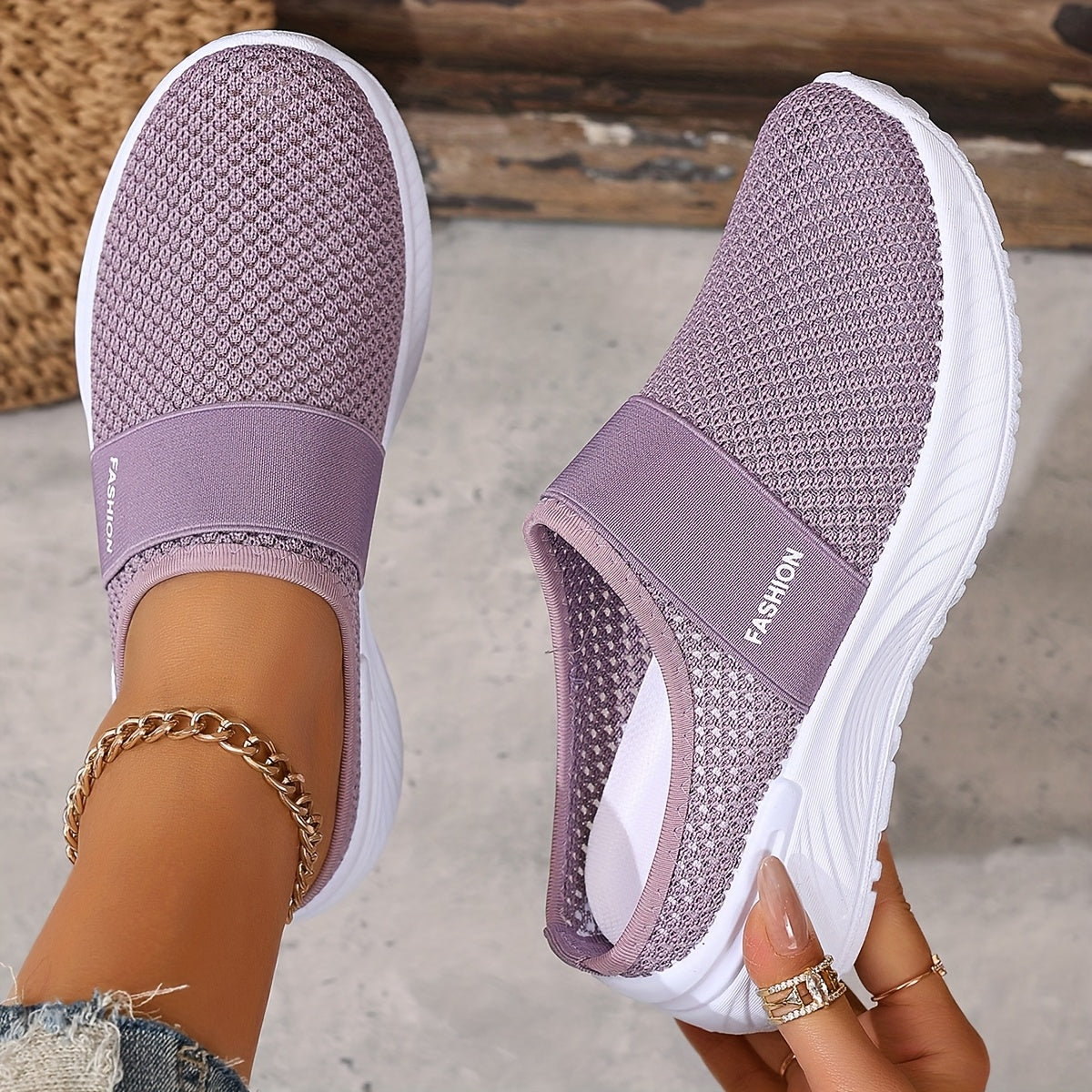 Perrine | Baskets Mules Mesh Respirant