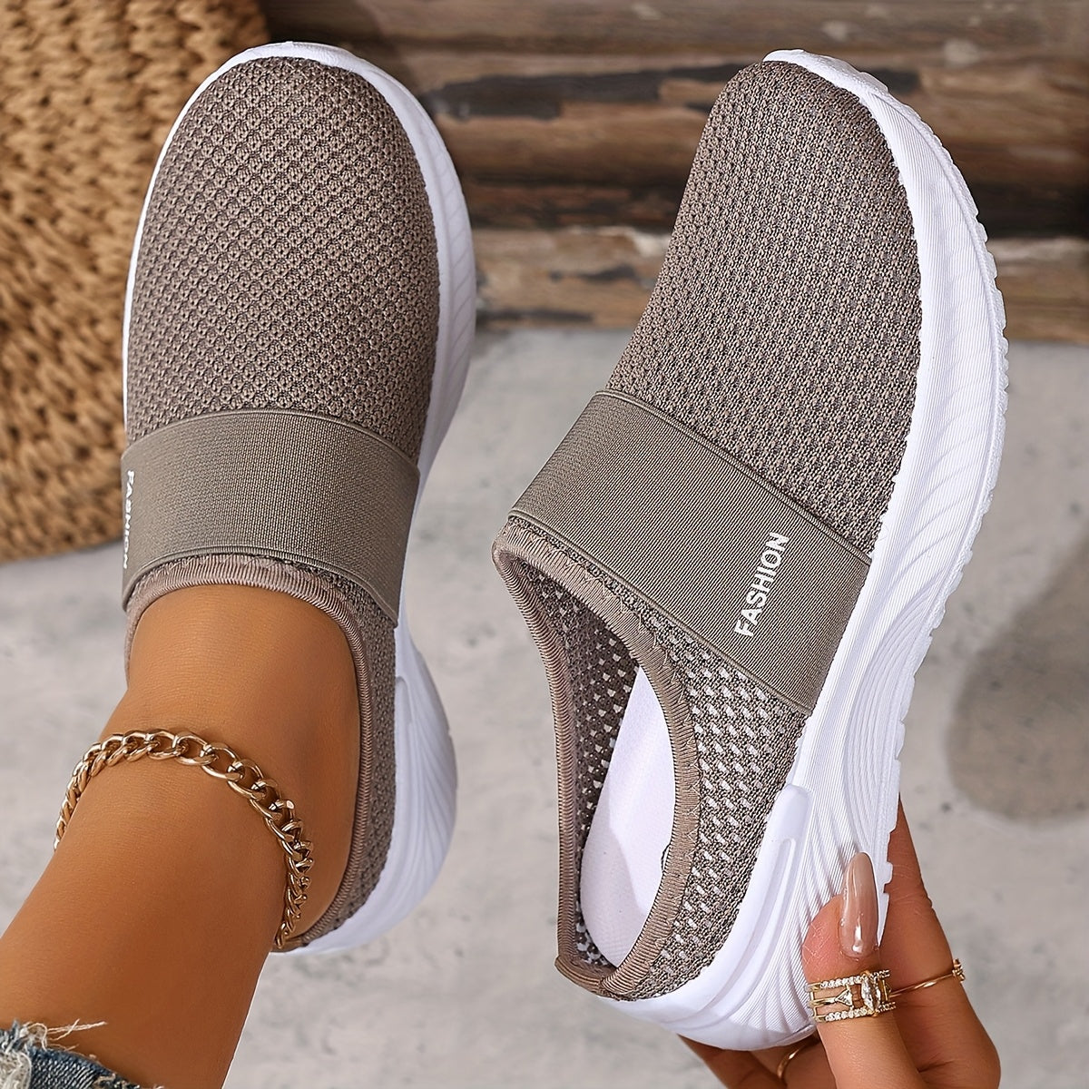 Perrine | Baskets Mules Mesh Respirant