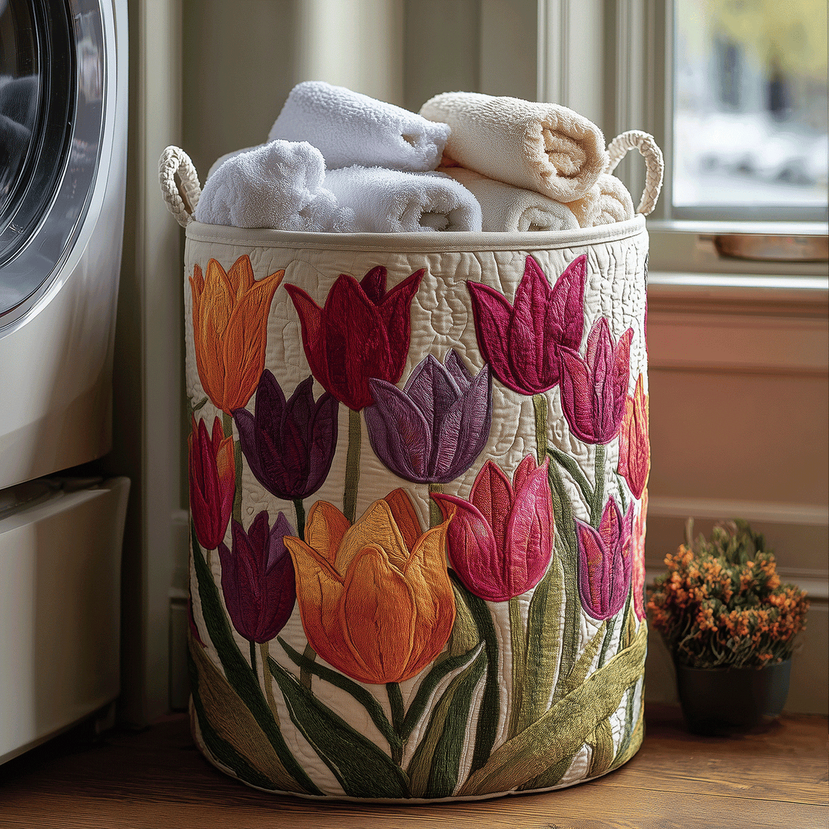 Lily | Panier à Linge Tulipes Joyeuses
