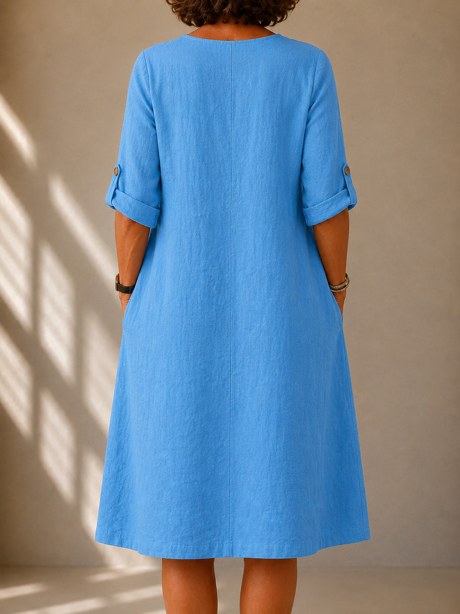Solveig | Robe Décontractée Col V