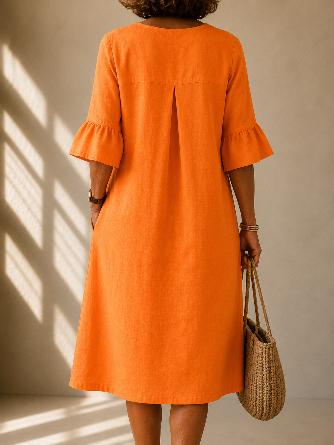 Léopoldine | Robe Boutonnée Col V