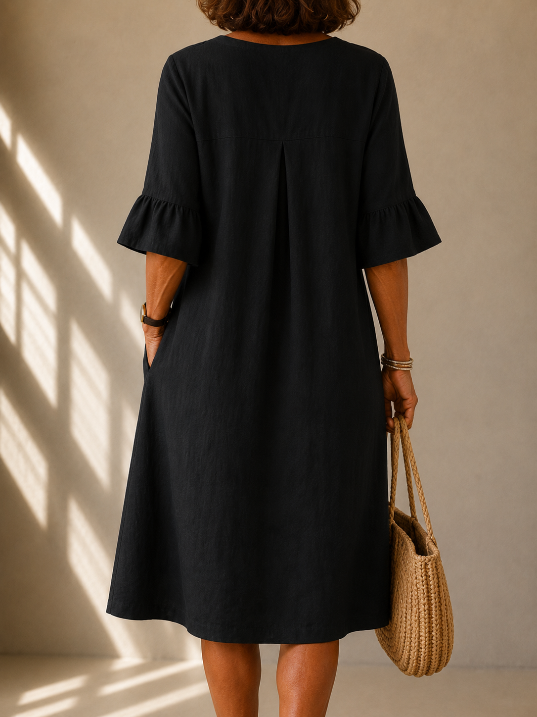 Philippa | Robe Boutonnée Coupe Fluide