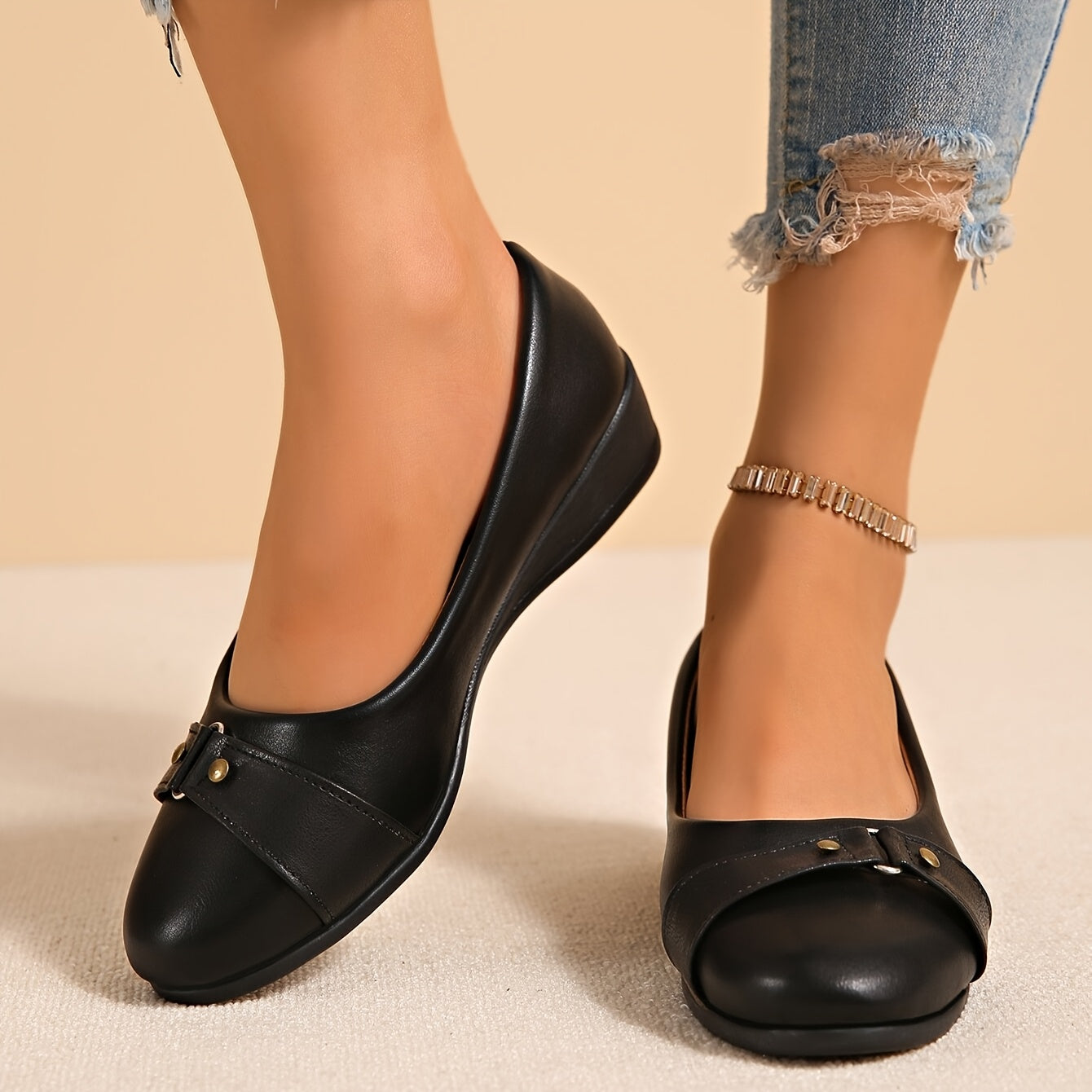 Maëva | Ballerines Compensées Confort