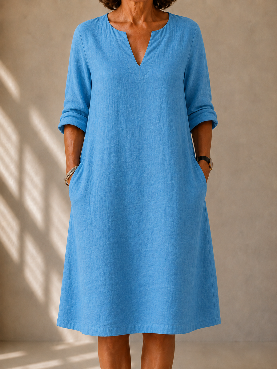 Solveig | Robe Décontractée Col V