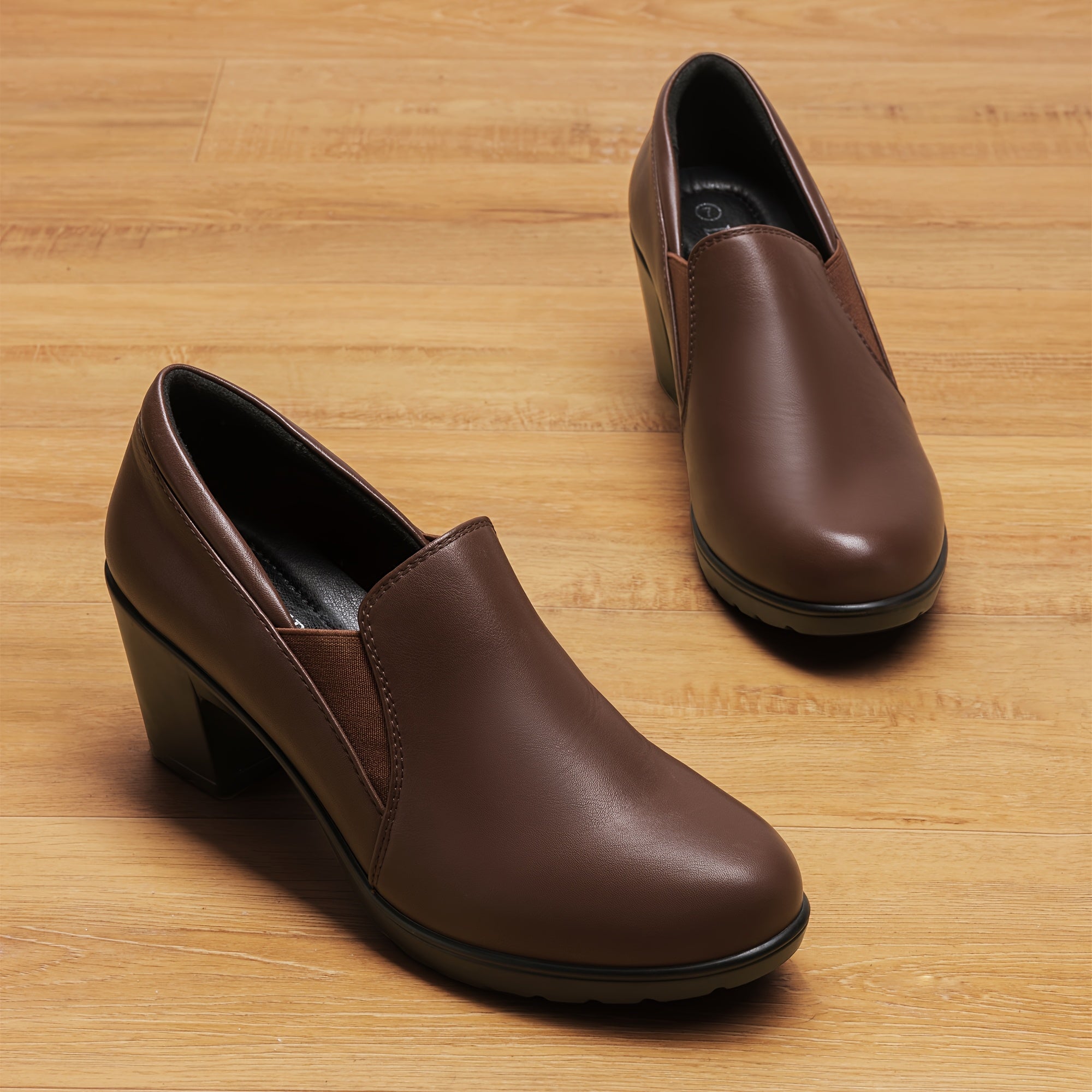 Maylis | Mocassins à Talon Bloc Confort