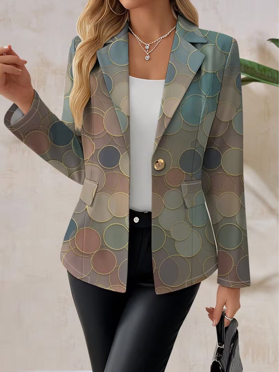 Léontine | Veste Blazer Mosaïque de Points