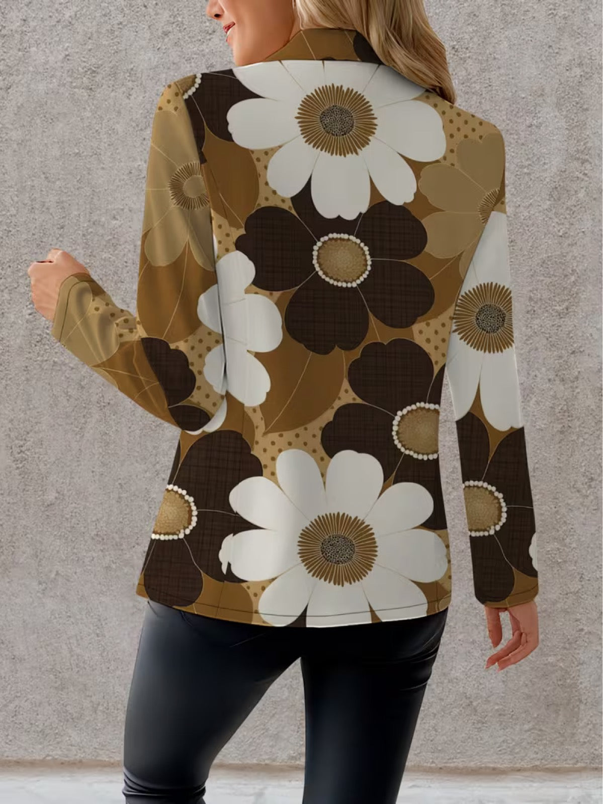Clothilde | Veste Blazer Imprimé Marguerites