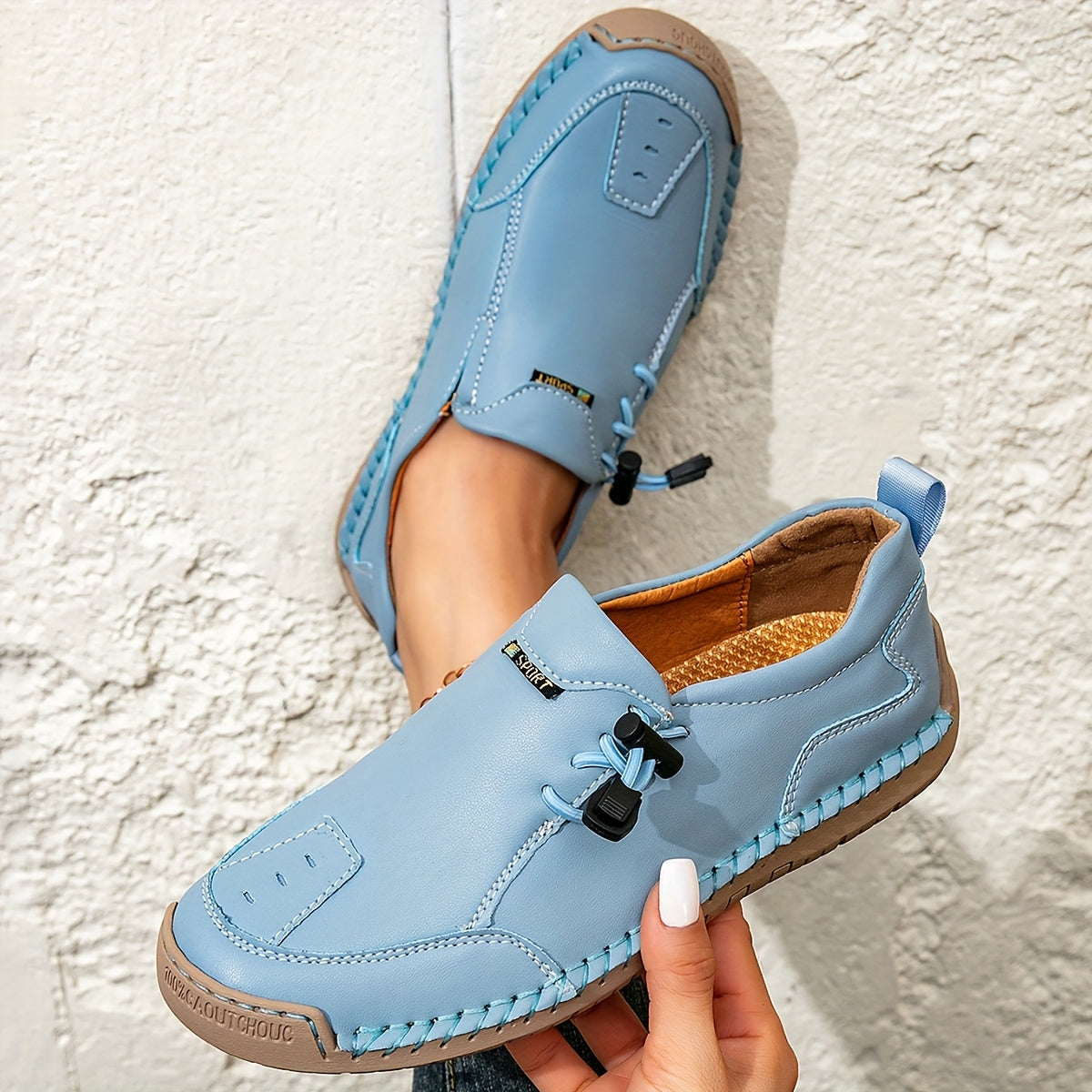 Prudence | Mocassins Confort Piqués Main